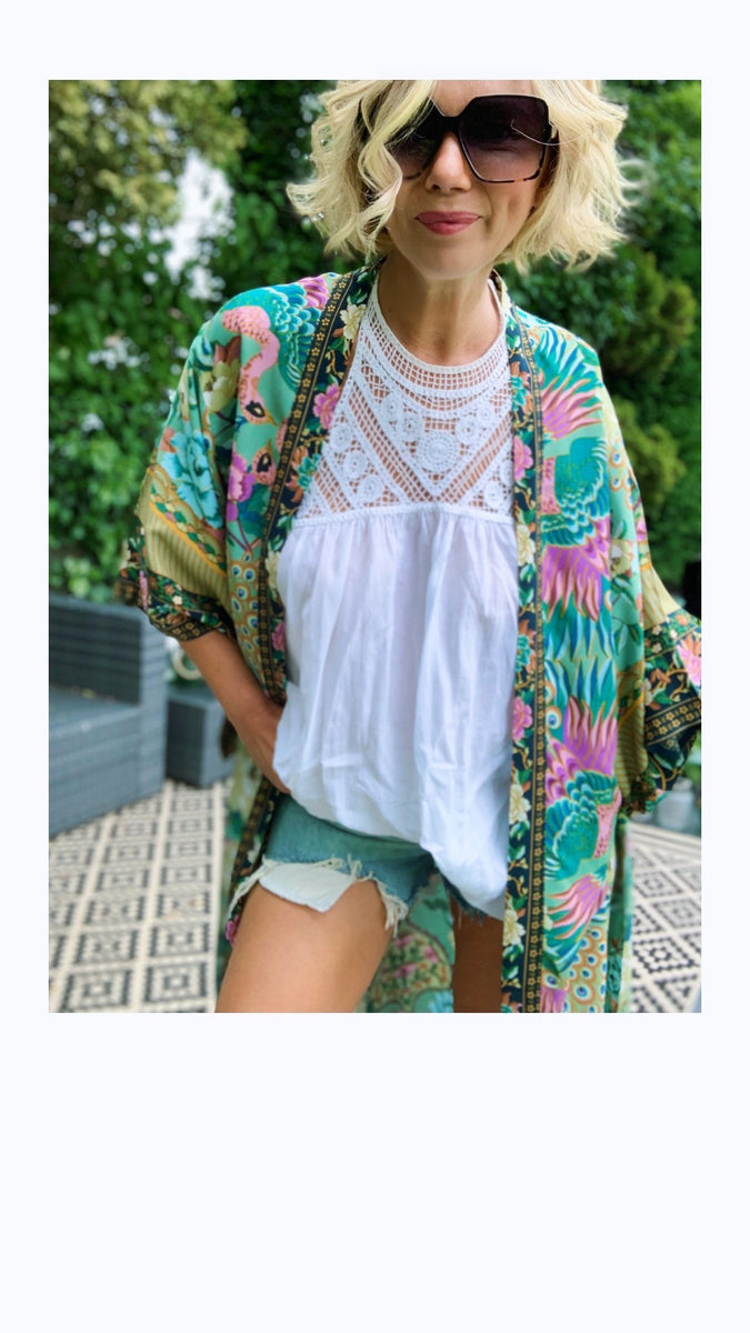 ALL THE FLOWERS KIMONO Rose Mae Jewellery