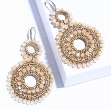 Load image into Gallery viewer, Beaded Earrings - Neutral