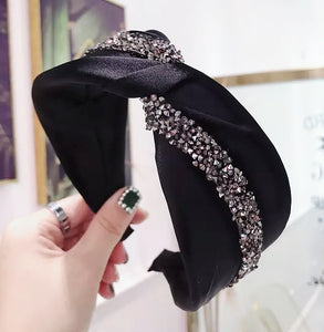All The Glitters Headband - Black