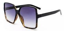 Load image into Gallery viewer, Oversized Square Sunglasses - Black Leopard