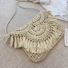 Load image into Gallery viewer, Stay Woven Clutch/Cross Body Bag - Light Natural