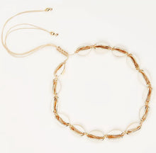 Load image into Gallery viewer, Cowrie Shell Necklace - Gold/white