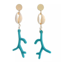 Load image into Gallery viewer, Coral Earrings - Turquoise