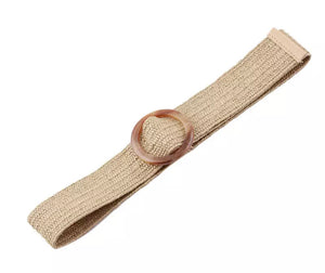 Woven Stretch Belt - Natural