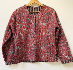 Preloved & Vintage - Vintage Quilted Jacket - Pink Mix