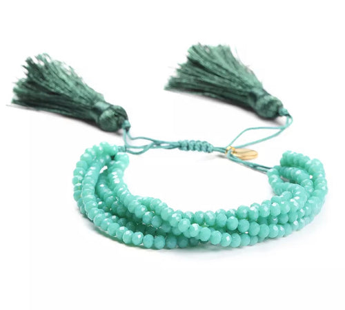 Beaded Jade Bracelet