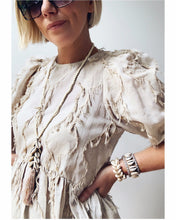 Load image into Gallery viewer, Cowrie Cluster Long Tassel Necklace