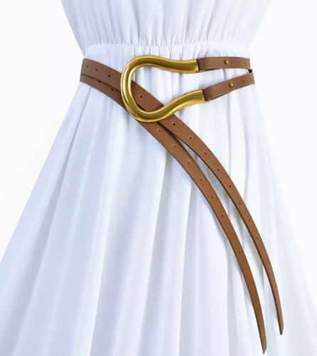 Double Up Belt - Brown