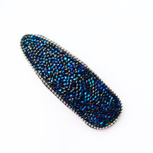 Load image into Gallery viewer, Crystal Hair clip - Midnight Blue