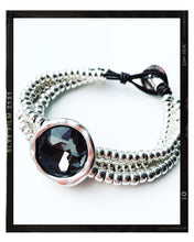 Load image into Gallery viewer, Silver / Grey Stone Bracelet