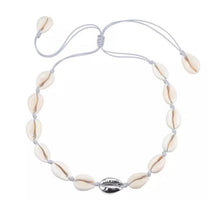 Load image into Gallery viewer, Cowrie Shell Drop Earrings - Silver