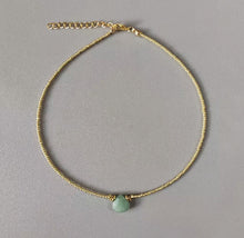 Load image into Gallery viewer, Jade/Gold Necklace