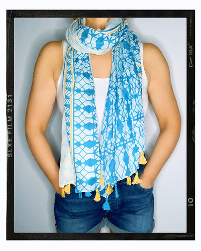 Summer Scarf/Sarong - The Island Print