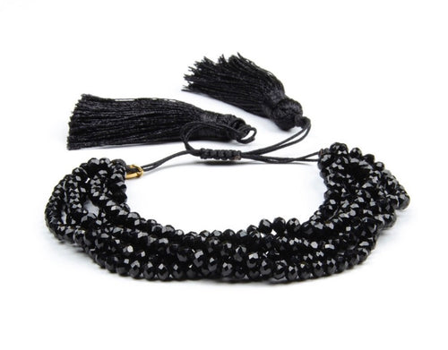 Beaded Jet Bracelet - Black