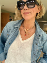 Load image into Gallery viewer, Gold Bead Hoops