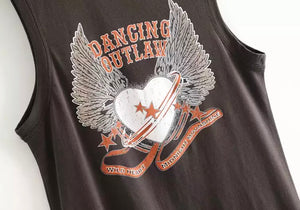 Dancing Outlaw Boho Vest Top