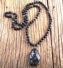 Load image into Gallery viewer, Natural Jasper Stone Long Necklace
