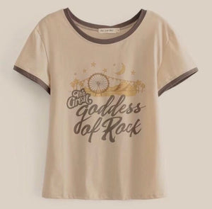 Goddess of Rock Tee (Was £17 Now £12)