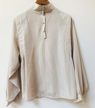 Load image into Gallery viewer, Preloved &amp; Vintage - Vintage Cream Cut out Blouse