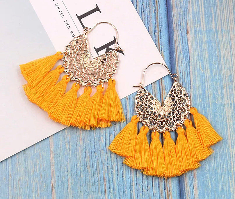 All About The Tassel Earrings - Satsuma