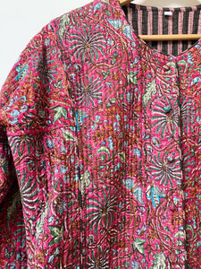 Preloved & Vintage - Vintage Quilted Jacket - Pink Mix