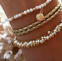 Load image into Gallery viewer, Anklets - “At The Shore” set of Three