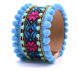 Boho Bracelet - Blue Aztec