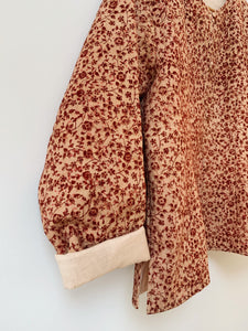 Preloved & Vintage - Boho Vintage Quilted Jacket in Terracotta