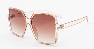 Oversized Square Framed Sunglasses - Champagne