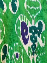 Load image into Gallery viewer, Preloved &amp; Vintage - Ikat Boho Quilted Jacket - Green/Blue