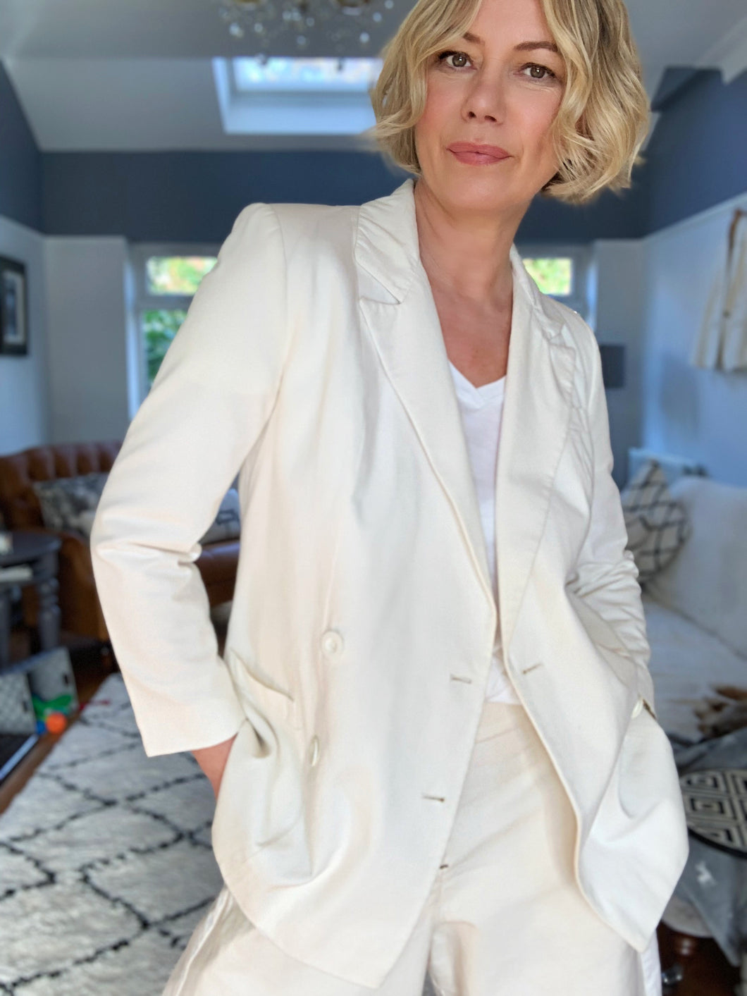 Preloved & Vintage - Vintage Laura Ashley Cotton Jacket in Off White