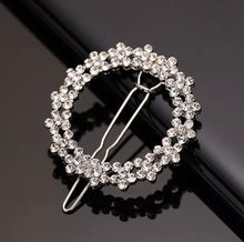 Load image into Gallery viewer, Diamanté Round Hair Clip
