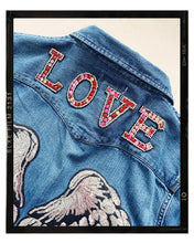 Load image into Gallery viewer, Rose Mae Reworked ANGEL LOVE Denim Shacket
