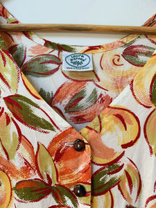 Preloved & Vintage - Vintage Laura Ashley Dress - Fruit Print in Orange Multi