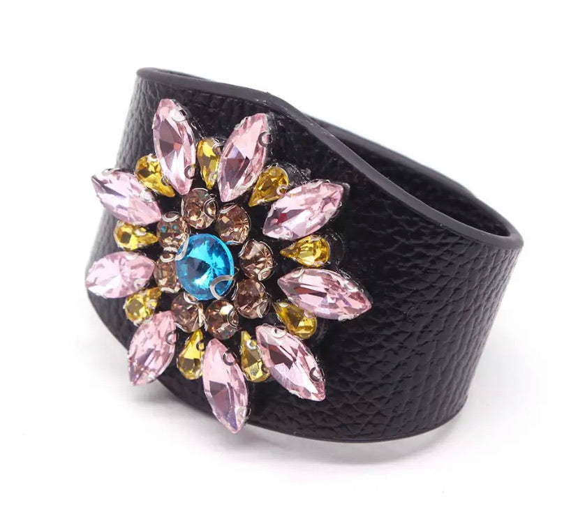 Jewelled Cuff - Black