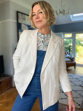 Load image into Gallery viewer, Preloved &amp; Vintage - Vintage Laura Ashley Cotton Jacket in Off White