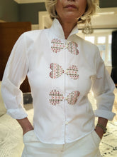 Load image into Gallery viewer, Preloved &amp; Vintage - Italian Vintage Embroidered Blouse