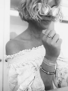 Turquoise/Silver/Leather Bracelet