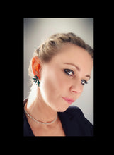 Load image into Gallery viewer, Crystal Earrings - Green