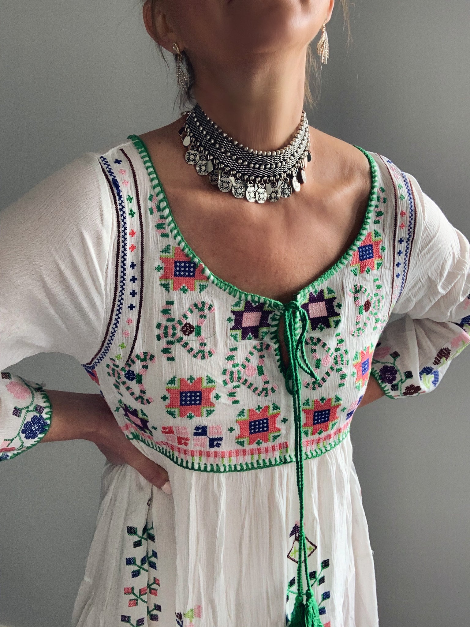 The Boho Embroidered Maxi Dress Rose Mae Jewellery The Boho Embroidered Maxi Dress Rose Mae Jewellery
