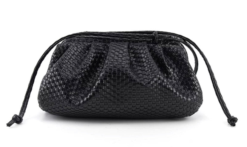 Woven Cloud Bag - Black