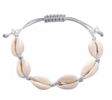 Load image into Gallery viewer, Cowrie Shell Bracelets Gold/Silver/Natural