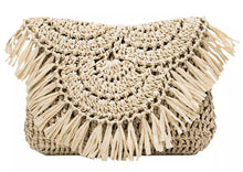 Load image into Gallery viewer, Stay Woven Clutch/Cross Body Bag - Light Natural