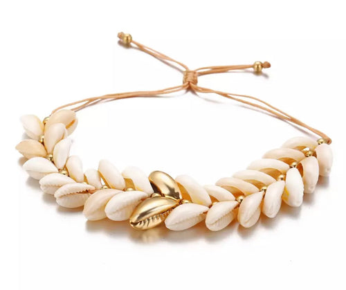 Cowrie Cluster Bracelet