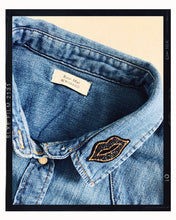 Load image into Gallery viewer, Rose Mae Reworked ANGEL LOVE Denim Shacket