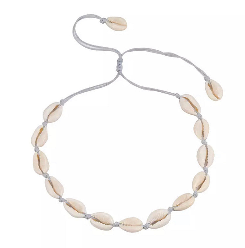 Cowrie Shell Necklace - Natural