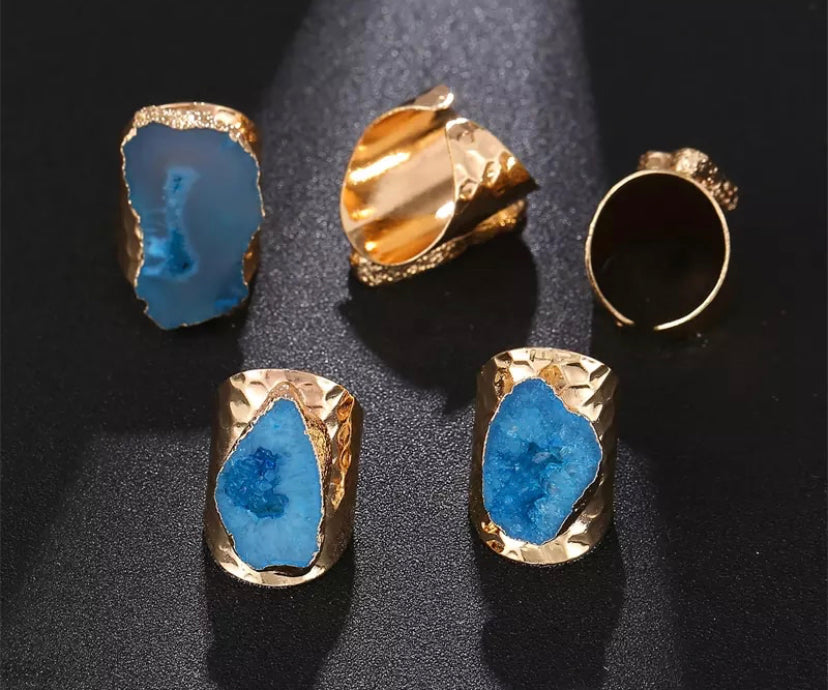 Druzy Rings - Various colours
