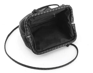 Woven Cloud Bag - Black