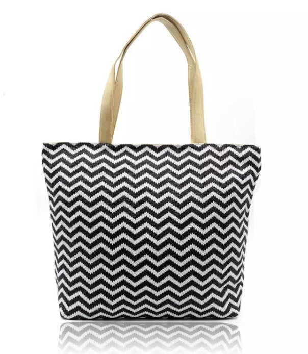 Tote Bag - Black/White (Was £22 Now £12)